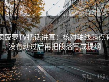 读菠萝TV把话讲直：核对轴线起点有没有动过后再把段落写成提纲